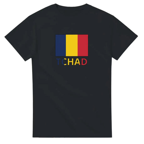 T-shirt Drapeau Tchad en texte - Pixelforma 