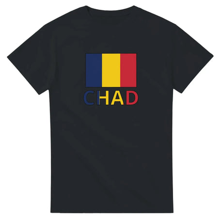 T-shirt drapeau tchad texte - pixelforma