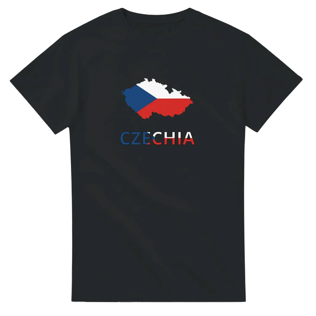 T-shirt drapeau tchéquie carte - pixelforma