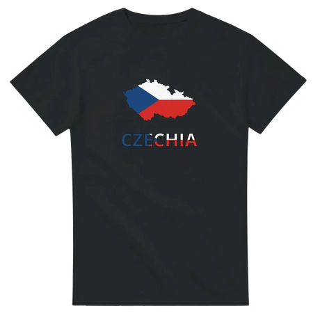 T-shirt drapeau tchéquie carte - pixelforma