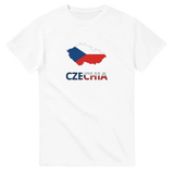 T-shirt drapeau tchéquie carte - pixelforma