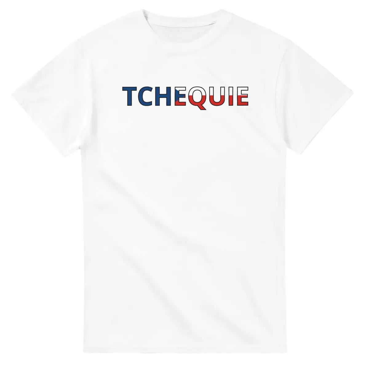 T-shirt Drapeau Tchéquie en écriture - Pixelforma 