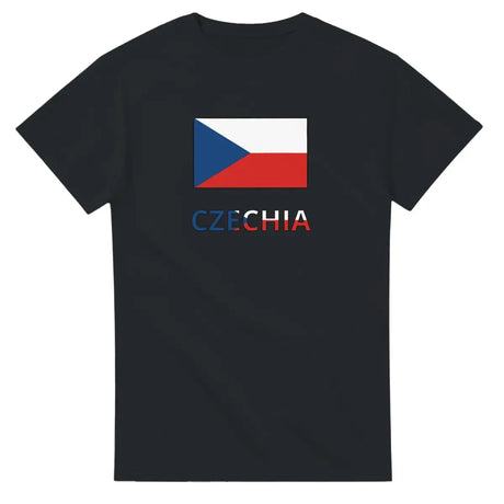 T-shirt Drapeau Tchéquie texte - Pixelforma 