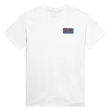 T-shirt drapeau territoire britannique broderie coton doux
