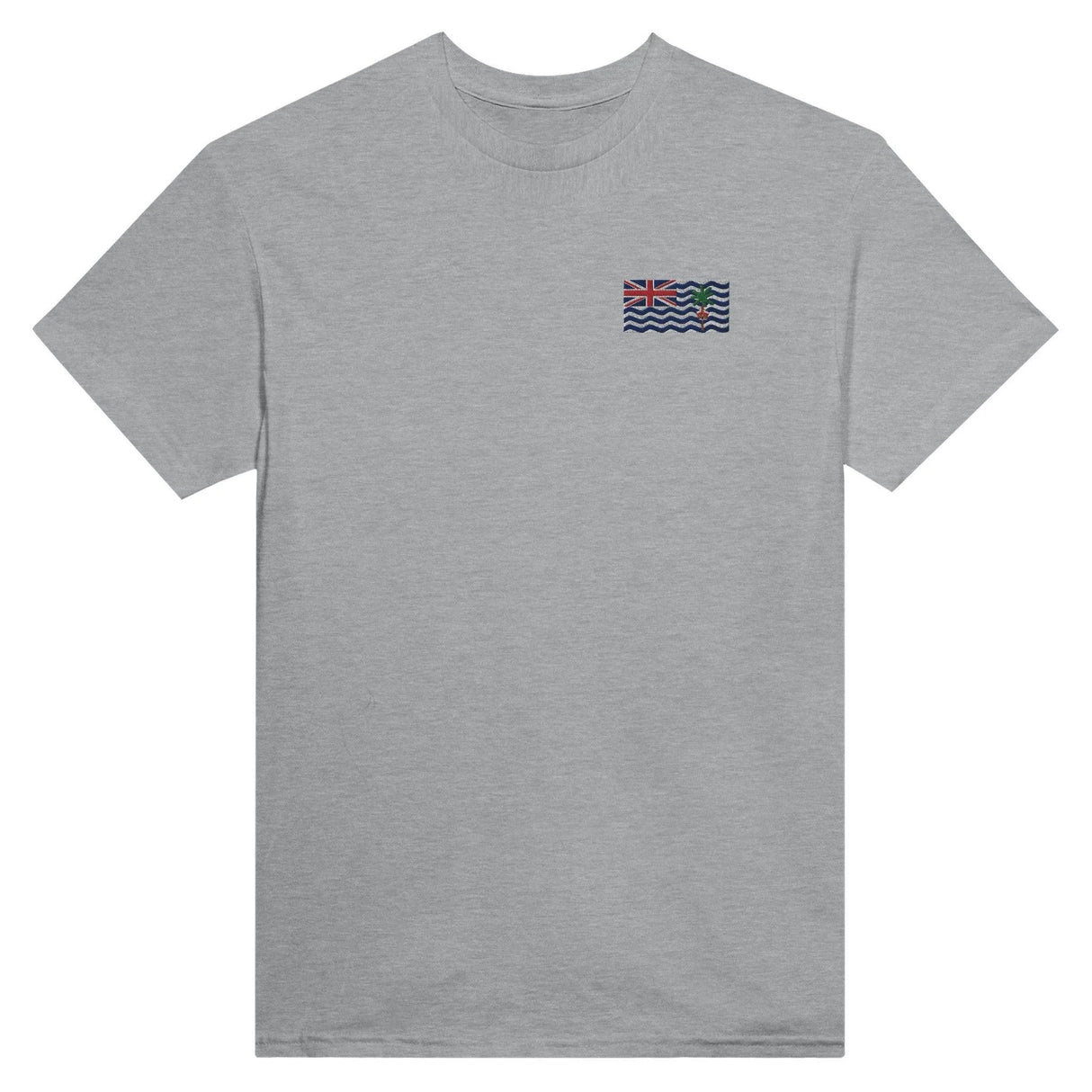 T-shirt drapeau territoire britannique broderie coton doux