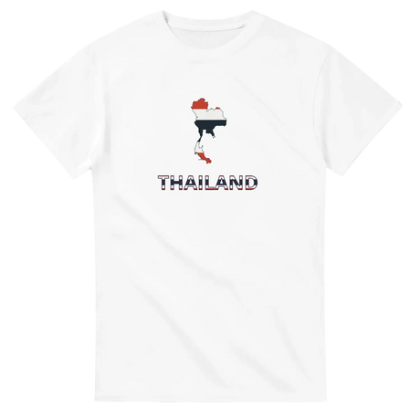 T-shirt drapeau thaïlande carte - pixelforma