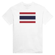 T-shirt drapeau thaïlande coton mélangé imprimé manches longues