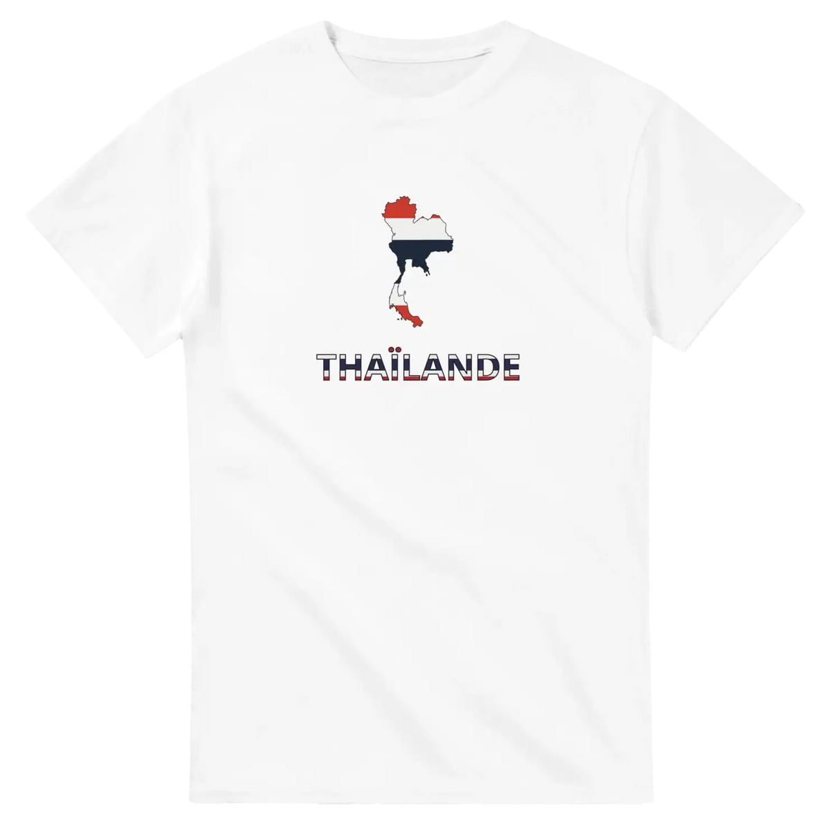 T-shirt drapeau thaïlande en carte - pixelforma