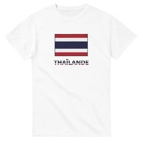 T-shirt drapeau thaïlande en texte - pixelforma