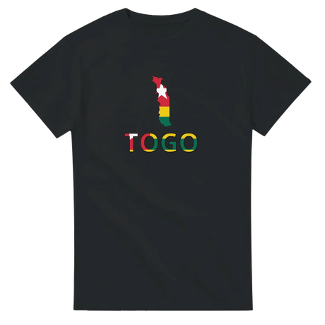 T-shirt drapeau togo en carte - pixelforma