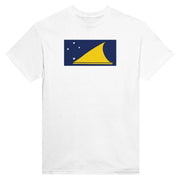 T-shirt drapeau tokelau coton mélangé imprimé manches longues