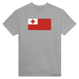 T-shirt drapeau tonga coton mélangé brodé manches longues