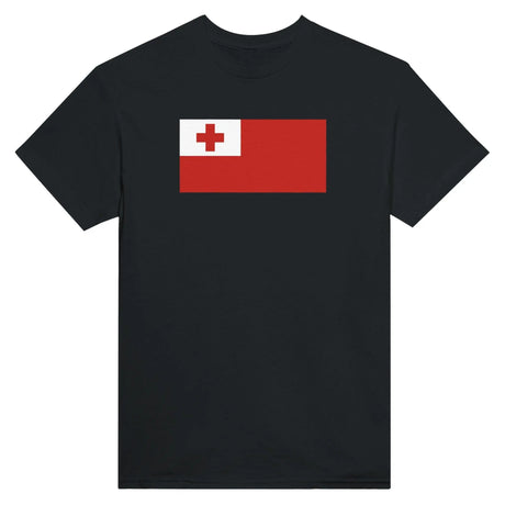 T-shirt drapeau tonga coton mélangé brodé manches longues