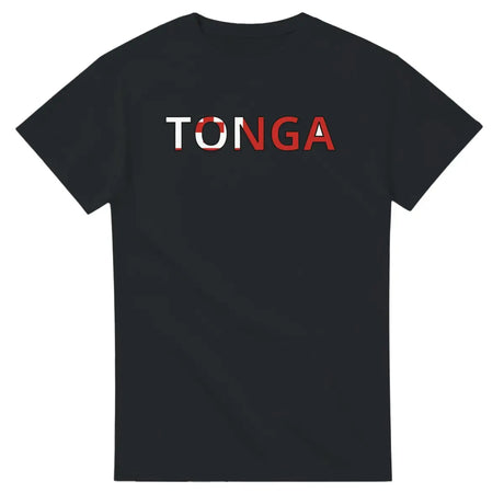 T-shirt Drapeau Tonga en écriture - Pixelforma 