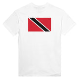 T-shirt drapeau trinité-et-tobago coton mélangé brodé