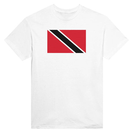 T-shirt drapeau trinité-et-tobago coton mélangé brodé