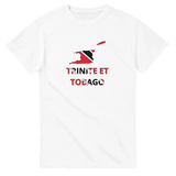 T-shirt drapeau trinité-et-tobago en carte - pixelforma