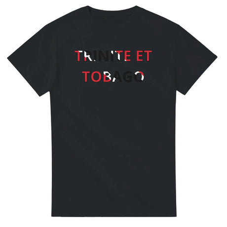 T-shirt drapeau trinité-et-tobago en écriture - pixelforma