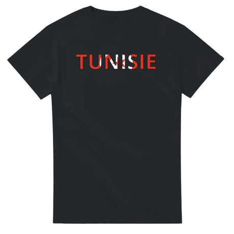 T-shirt Drapeau Tunisie en écriture - Pixelforma 