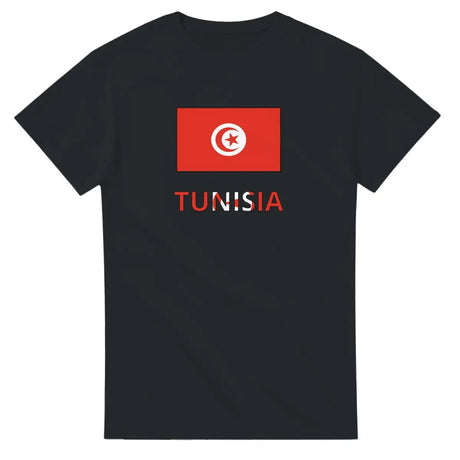 T-shirt Drapeau Tunisie texte - Pixelforma 