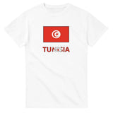 T-shirt drapeau tunisie texte - pixelforma