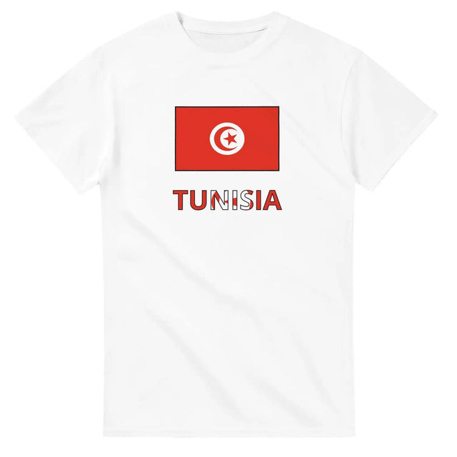 T-shirt drapeau tunisie texte - pixelforma