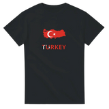 T-shirt drapeau turquie carte - pixelforma