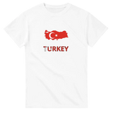 T-shirt drapeau turquie carte - pixelforma