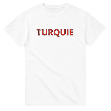 T-shirt Drapeau Turquie en écriture - Pixelforma 