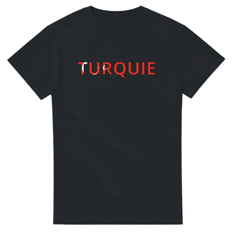 T-shirt drapeau turquie en écriture - pixelforma