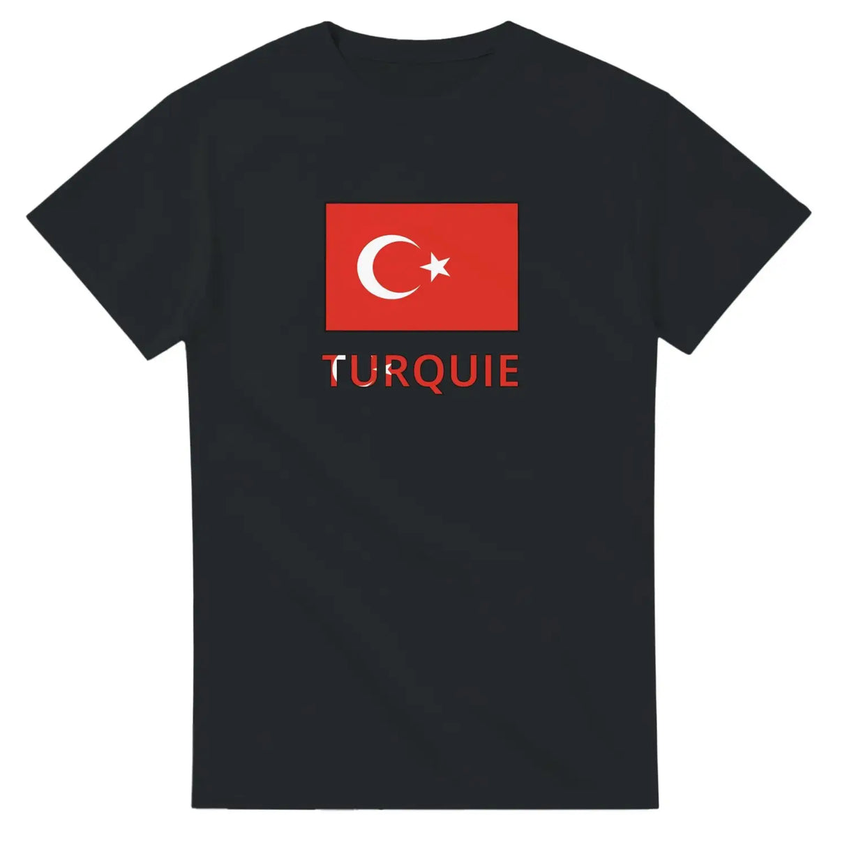 T-shirt drapeau turquie en texte - pixelforma