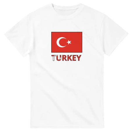 T-shirt Drapeau Turquie texte - Pixelforma 