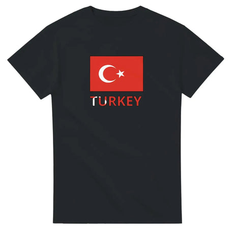 T-shirt Drapeau Turquie texte - Pixelforma 