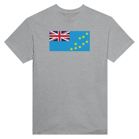 T-shirt drapeau tuvalu brodé coton mélangé manches longues