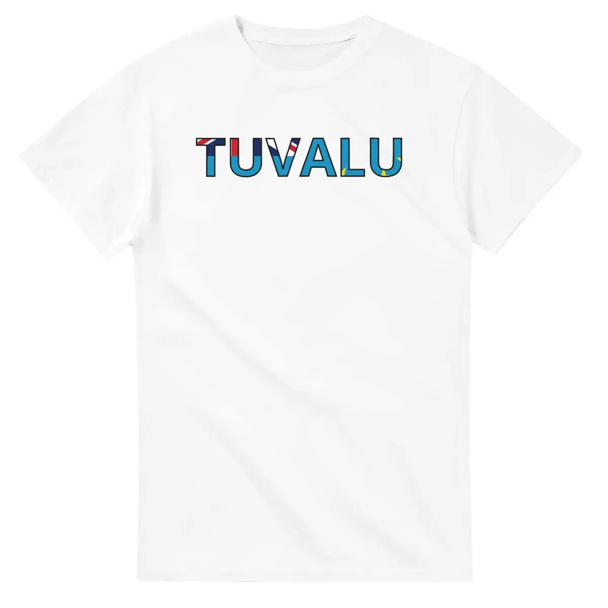 T-shirt Drapeau Tuvalu en écriture - Pixelforma 