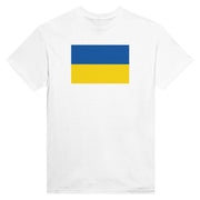T-shirt drapeau ukraine coton mélangé imprimé manches longues