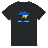 T-shirt drapeau ukraine en carte - pixelforma