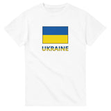 T-shirt drapeau ukraine en texte - pixelforma