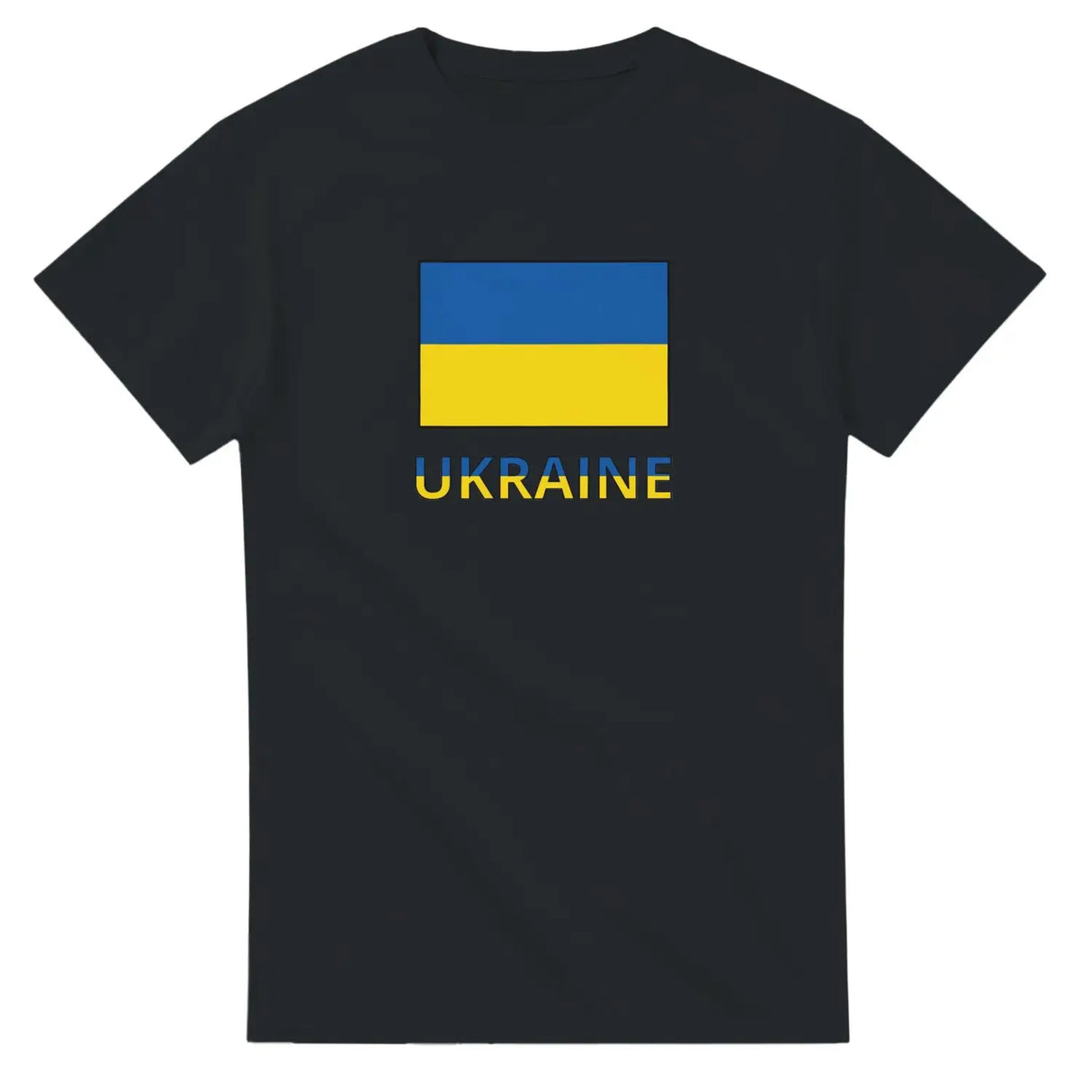 T-shirt drapeau ukraine en texte - pixelforma