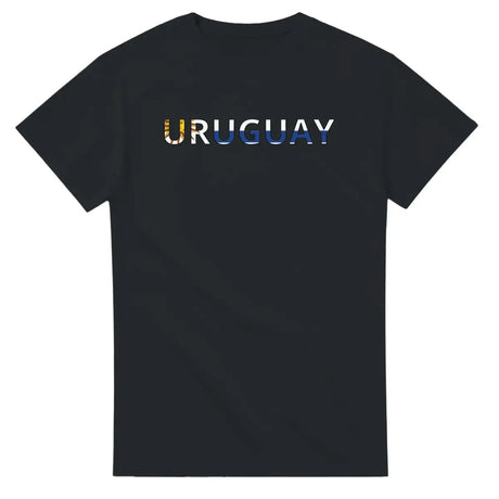 T-shirt Drapeau Uruguay en écriture - Pixelforma 