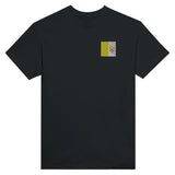 T-shirt drapeau vatican brodé en coton mélangé doux
