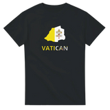 T-shirt drapeau vatican en carte - pixelforma