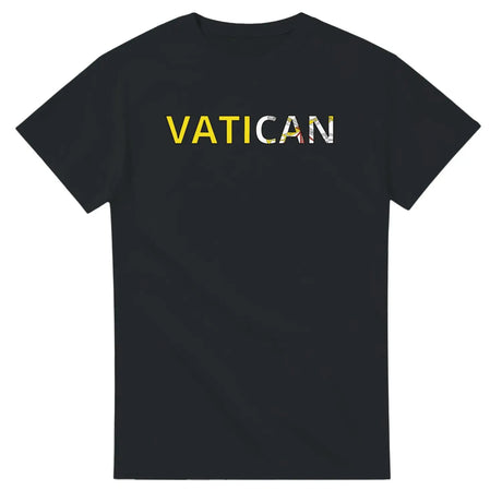 T-shirt drapeau vatican en écriture - pixelforma