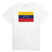 T-shirt drapeau venezuela coton épais imprimé élégant