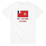 T-shirt drapeau wallis-et-futuna texte - pixelforma