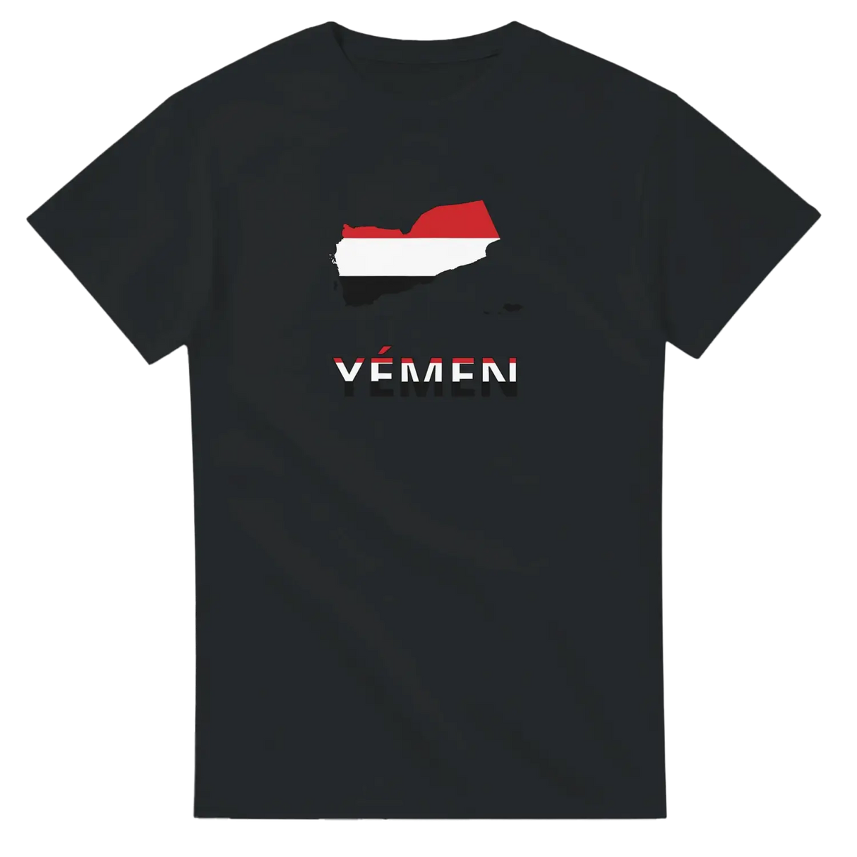 T-shirt drapeau yémen en carte - pixelforma