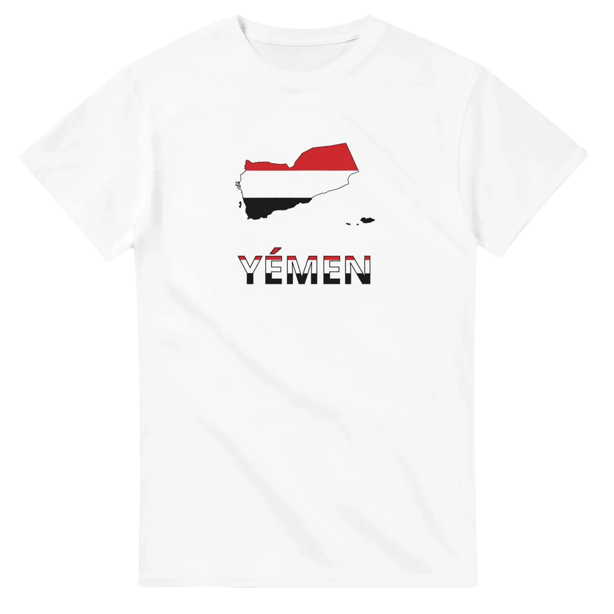 T-shirt drapeau yémen en carte - pixelforma