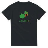 T-shirt drapeau zambie carte - pixelforma