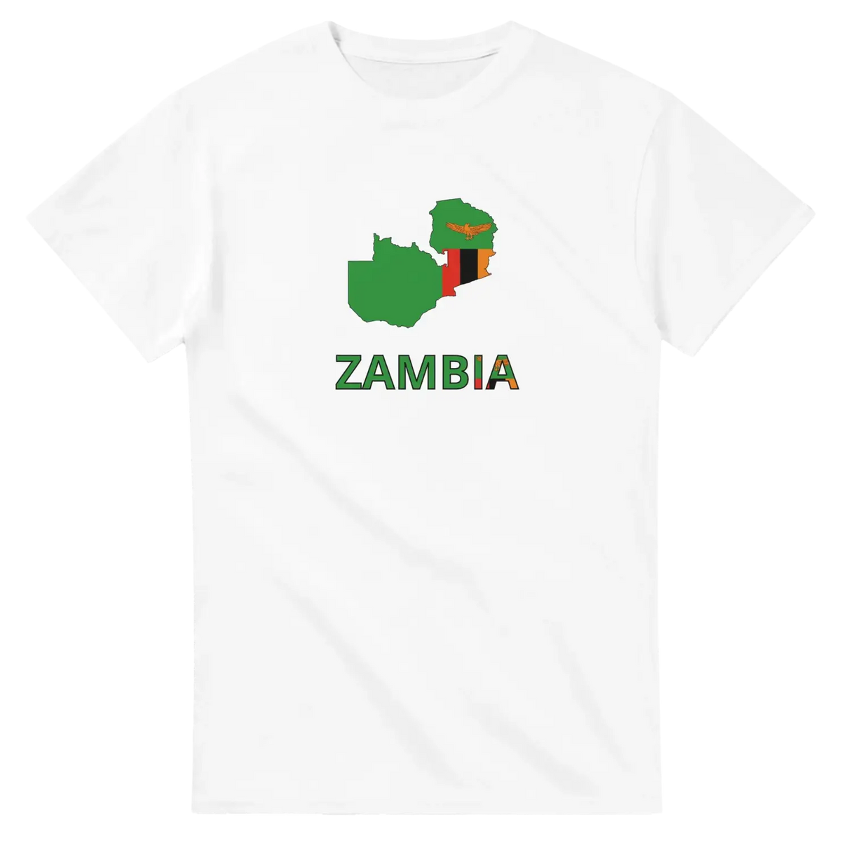 T-shirt drapeau zambie carte - pixelforma