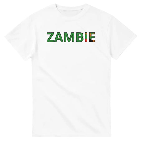 T-shirt Drapeau Zambie en écriture - Pixelforma 